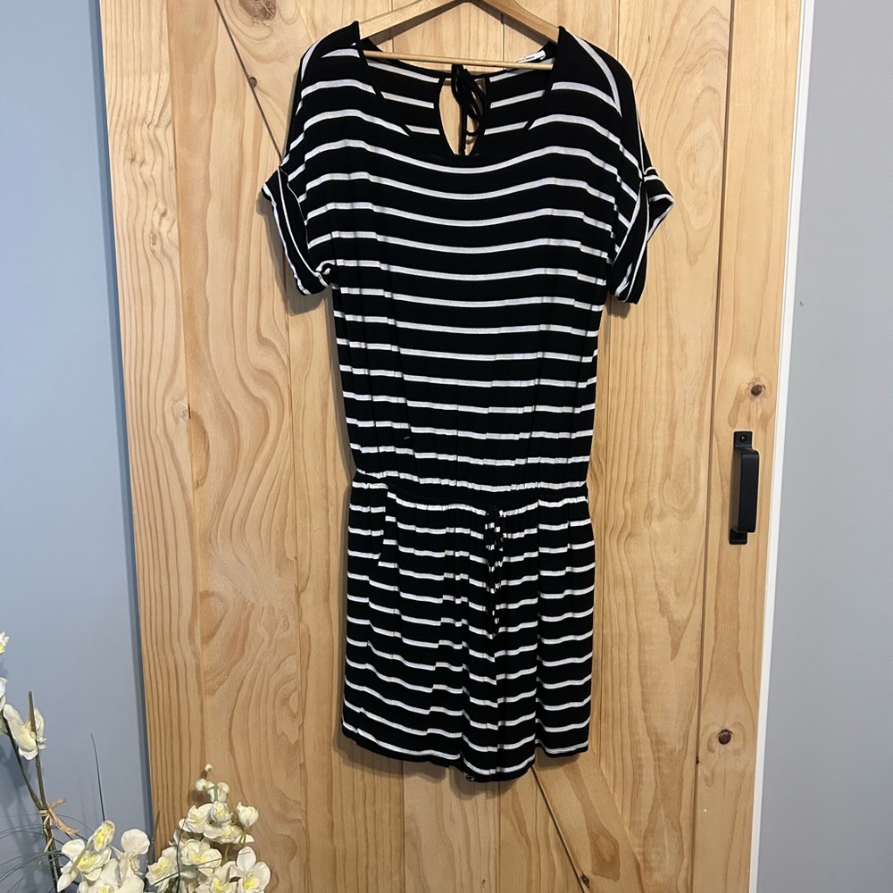 Zenana Outfitters Striped Romper